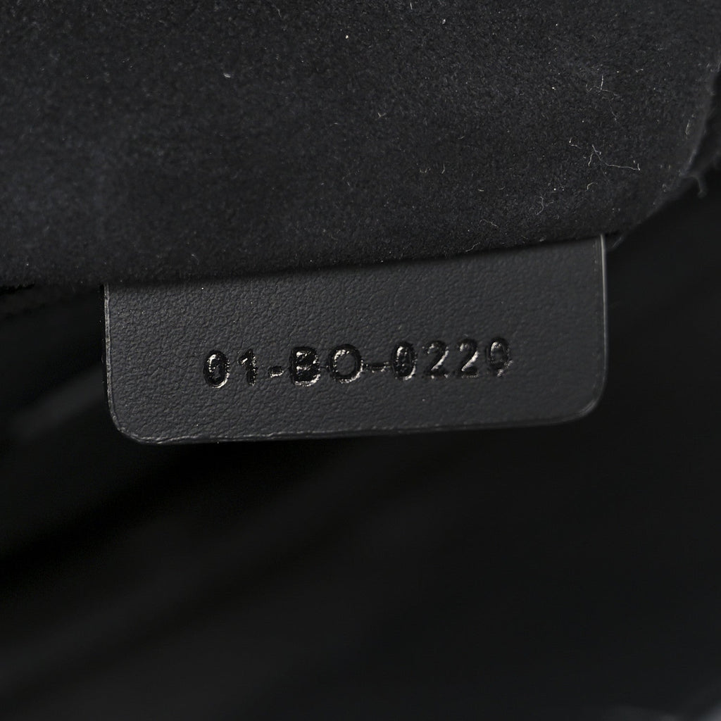 Christian Dior Ultra Matte Calfskin Cannage Large Lady Dior Black