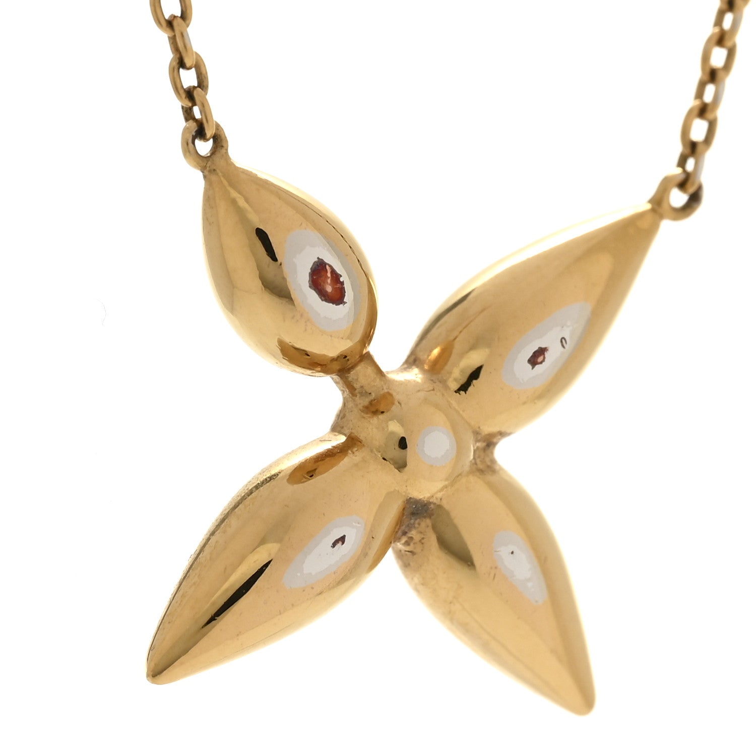 Louis Vuitton Metal Louisette Necklace Gold