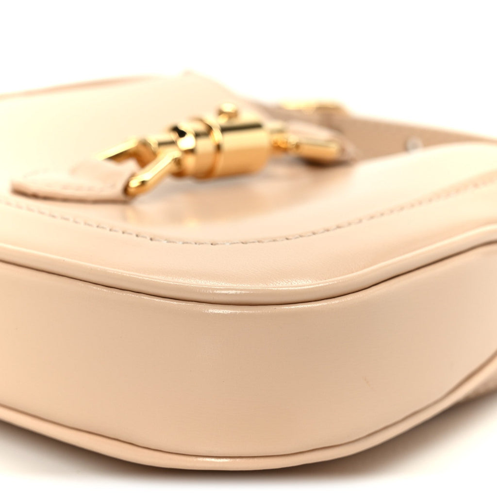 Gucci Boarded Dyana Lux Calfskin Nano Jackie 1961 Hobo Souffle Rose