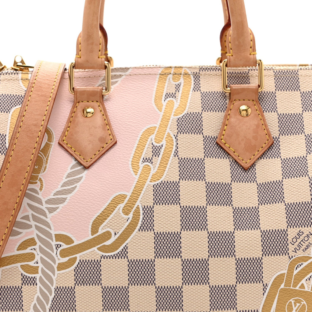 Louis Vuitton Damier Azur Nautical Speedy Bandouliere 25