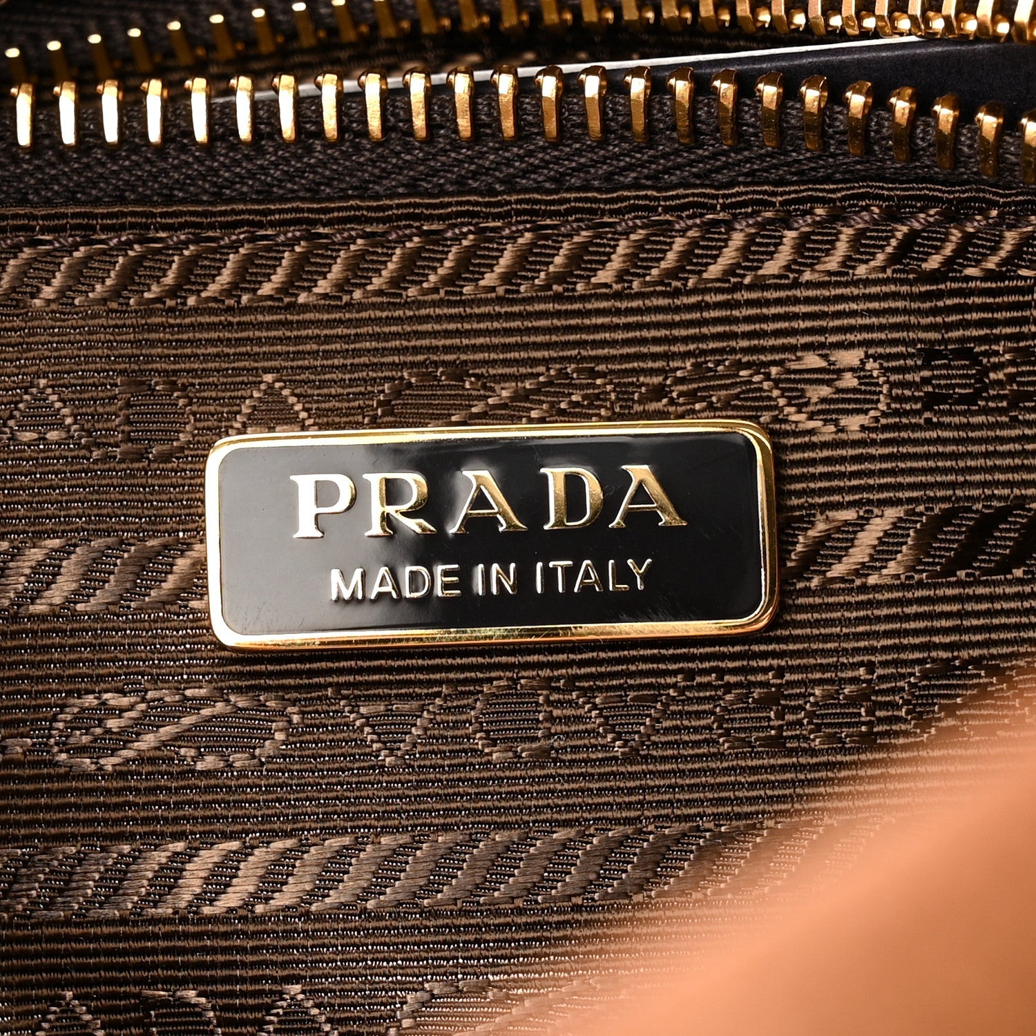 Prada Suede Triangle Medium Bonnie Shoulder Bag Cacao