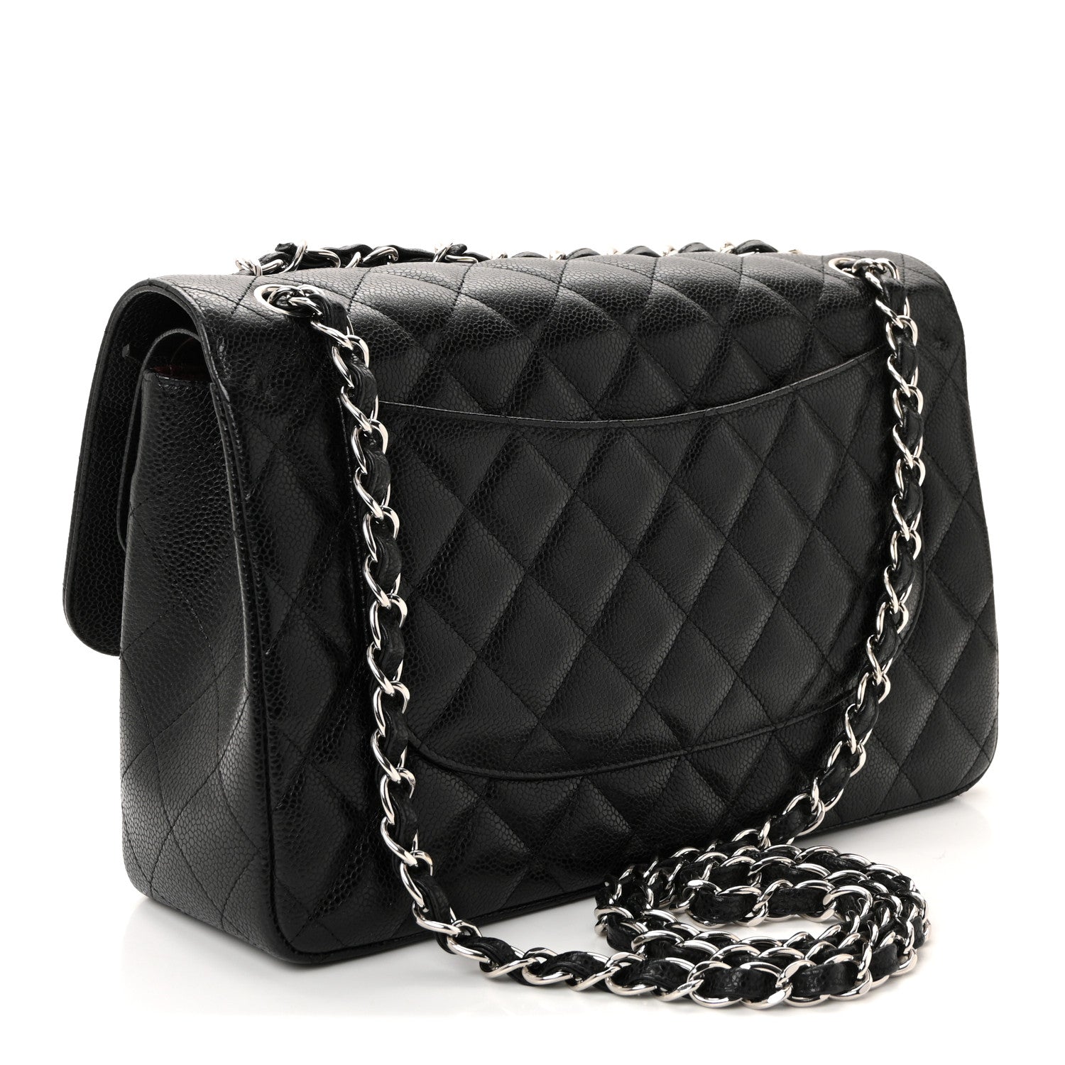 Chanel Caviar Quilted Jumbo Double Flap Black
