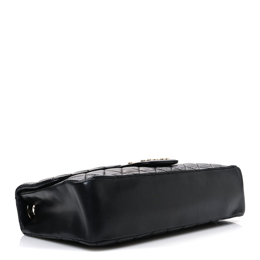 Chanel Lambskin Medium Westminster Pearl Flap Black