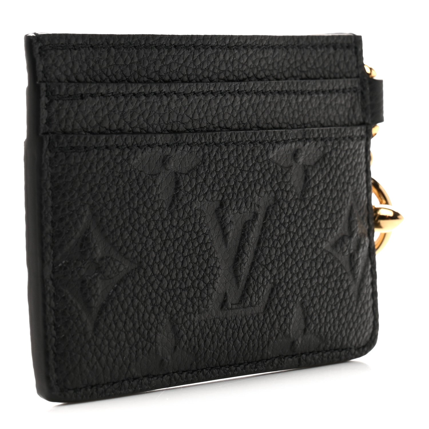 Louis Vuitton Empreinte Monogram LV Charms Card Holder Black
