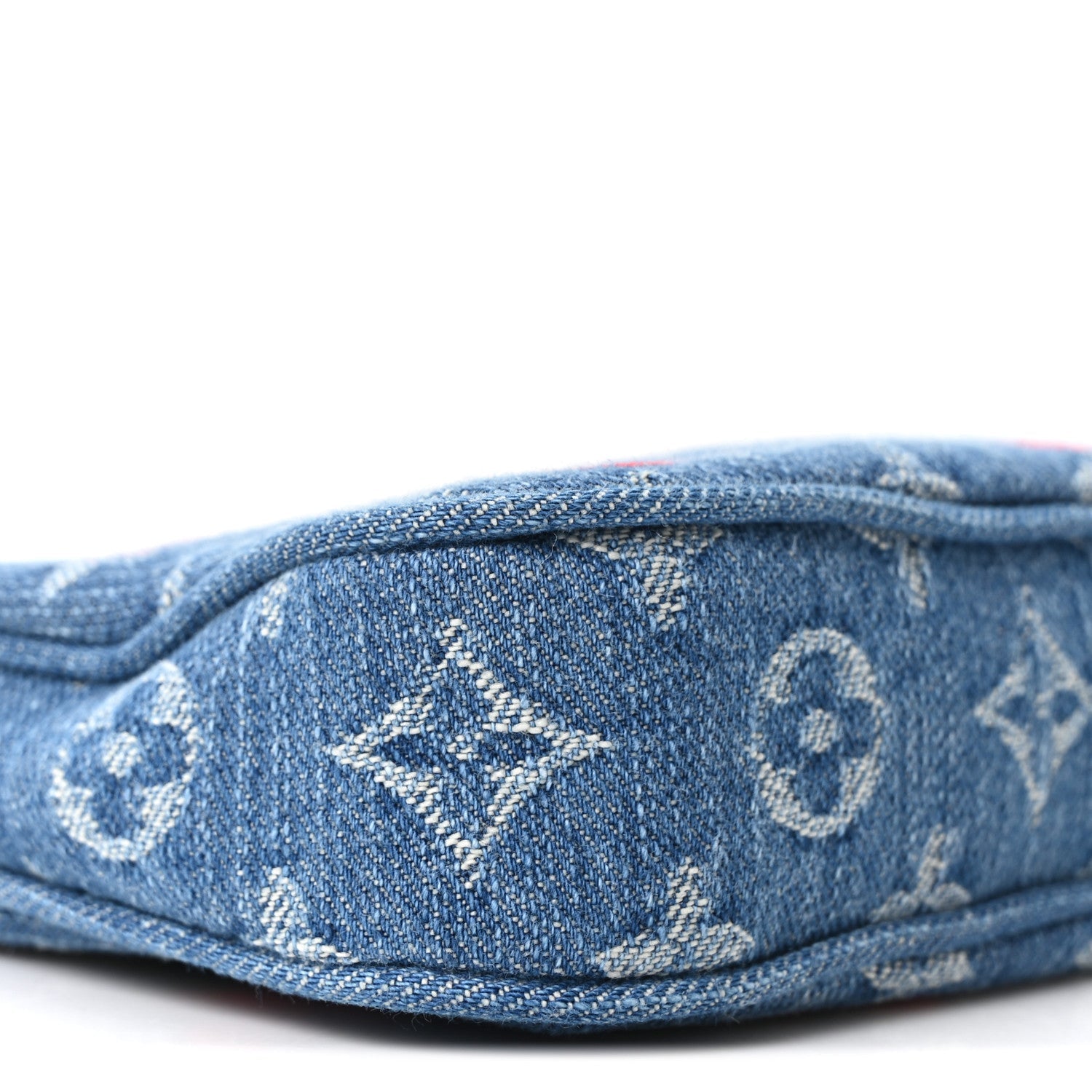 Louis Vuitton LV X TM Monogram Denim Cerises Pochette Accessories Blue