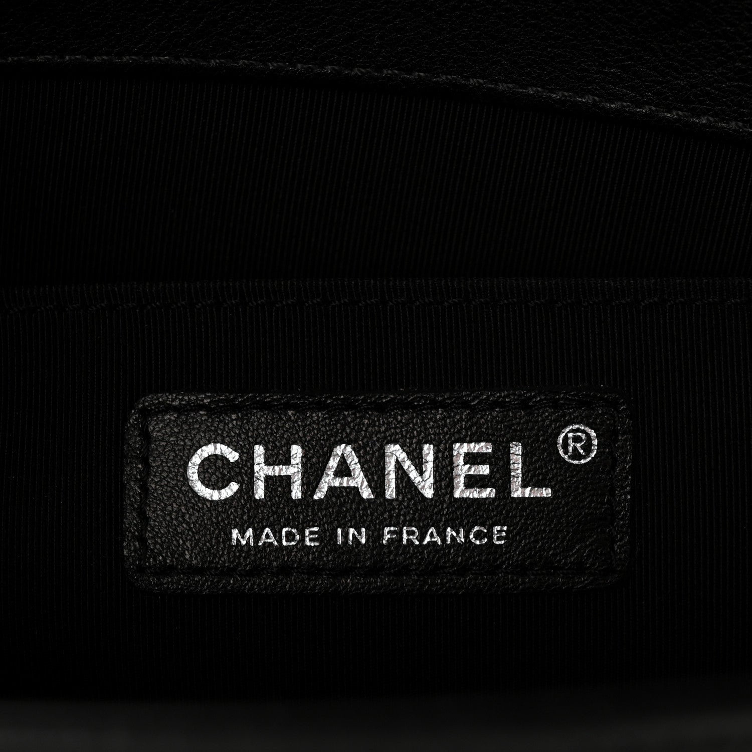 Chanel Grained Calfskin Quilted Medium Boy Flap Black
