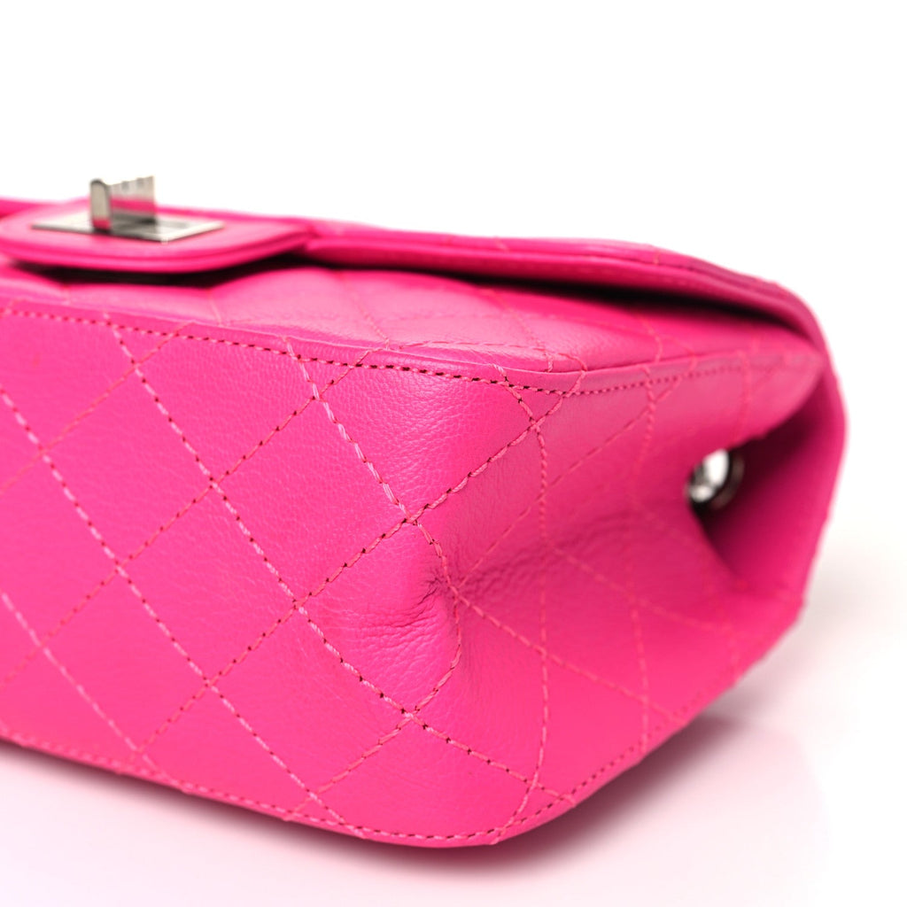Chanel Goatskin Quilted 2.55 Reissue Mini Flap Fluorescent Pink