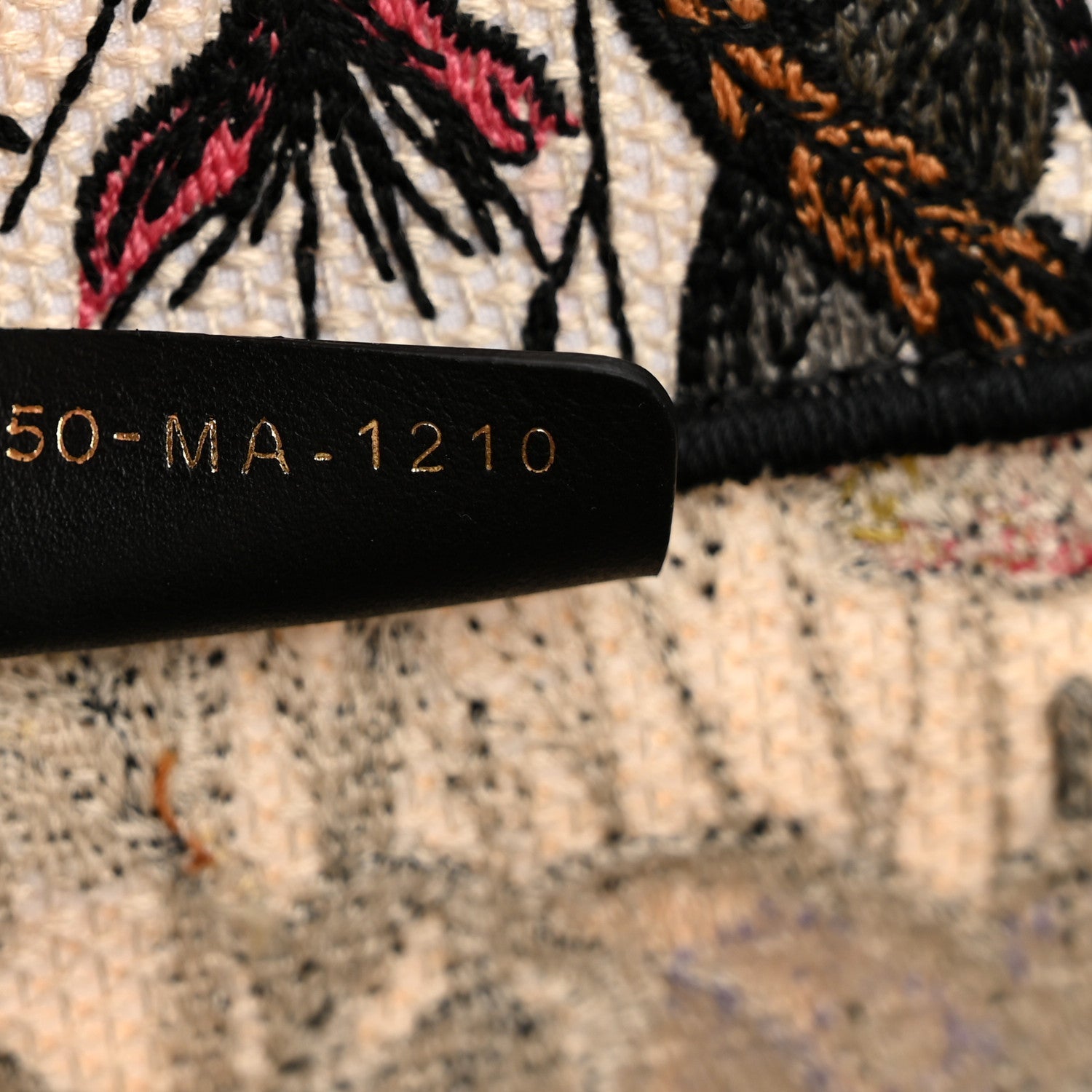 Christian Dior Canvas Embroidered Mille Fleurs Catherine Tote Multicolor