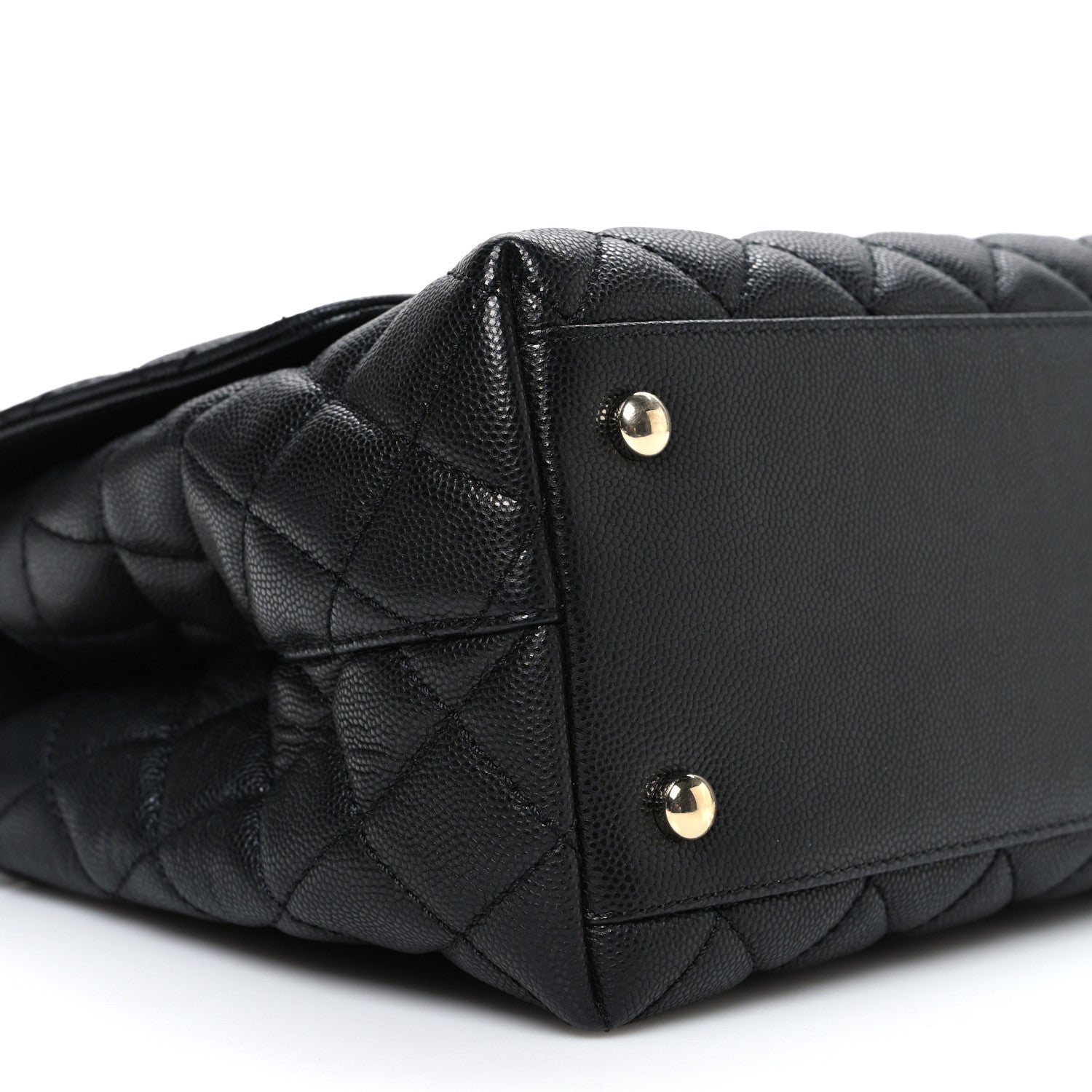 Chanel Caviar Quilted Small Coco Handle Flap Black