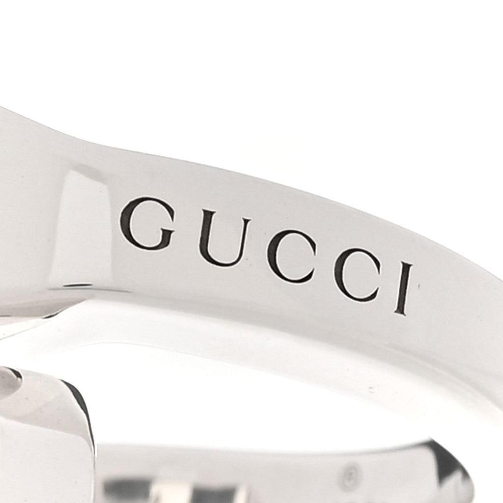 Gucci Sterling Silver Chiodo Double Nail Ring 54 7