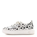 Louis Vuitton LV X YK Calfskin Printed Infinity Dots Time Out Sneakers 38.5 White