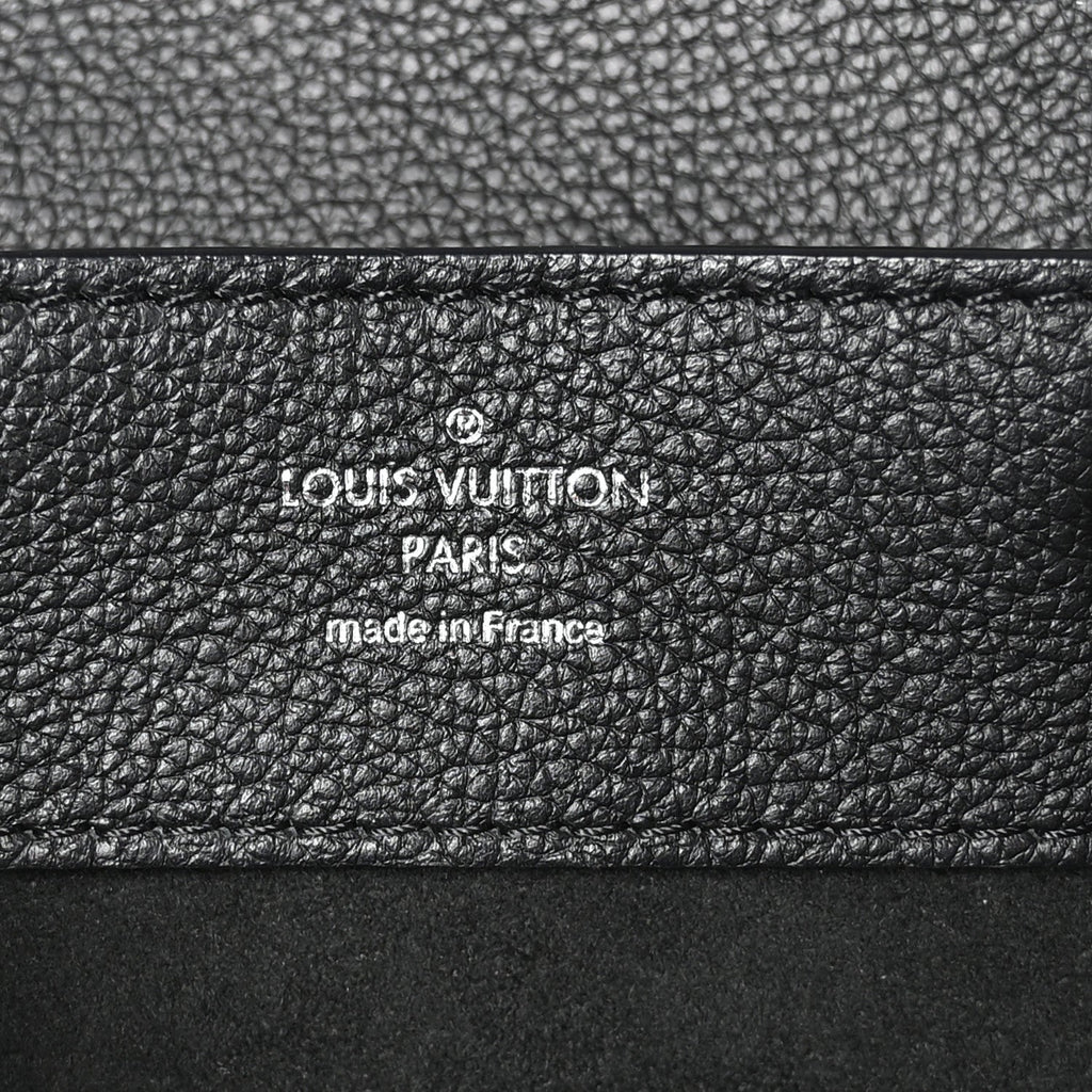 Louis Vuitton Calfskin Lockme Mini Backpack Black