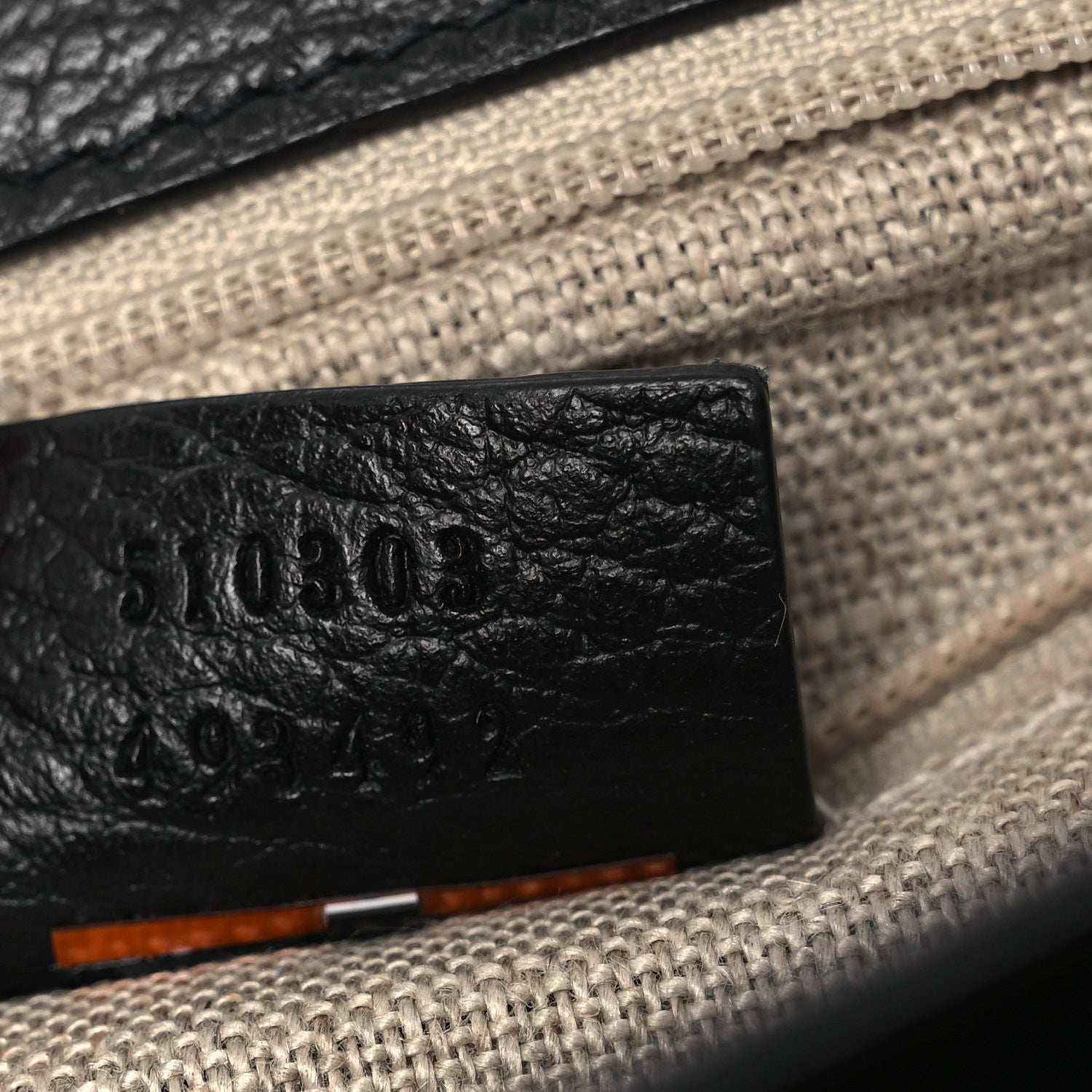 Gucci Dollar Calfskin Interlocking G Shoulder Bag Black