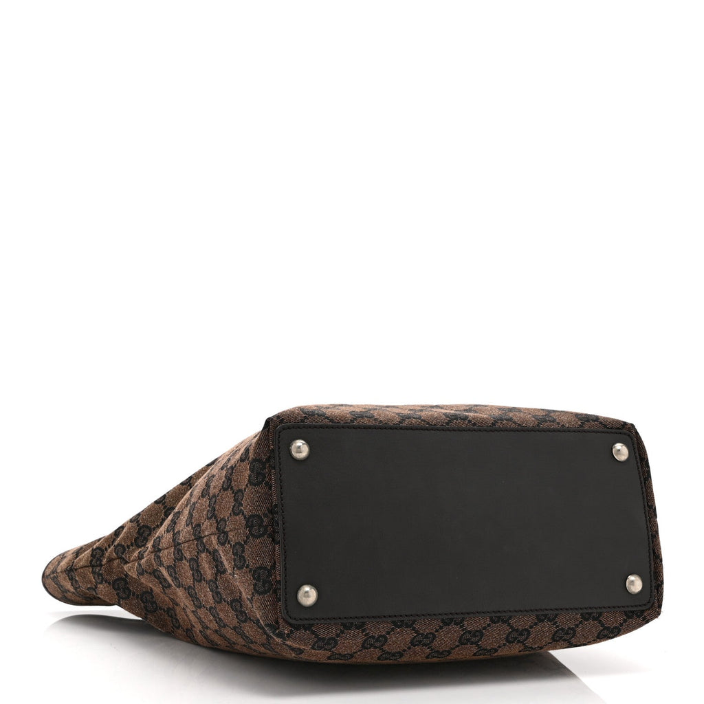Gucci Monogram Large Eclipse Tote Dark Brown