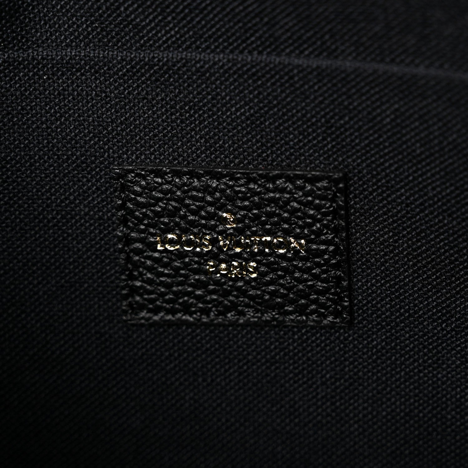 Louis Vuitton Empreinte Pochette Felicie Chain Wallet Black