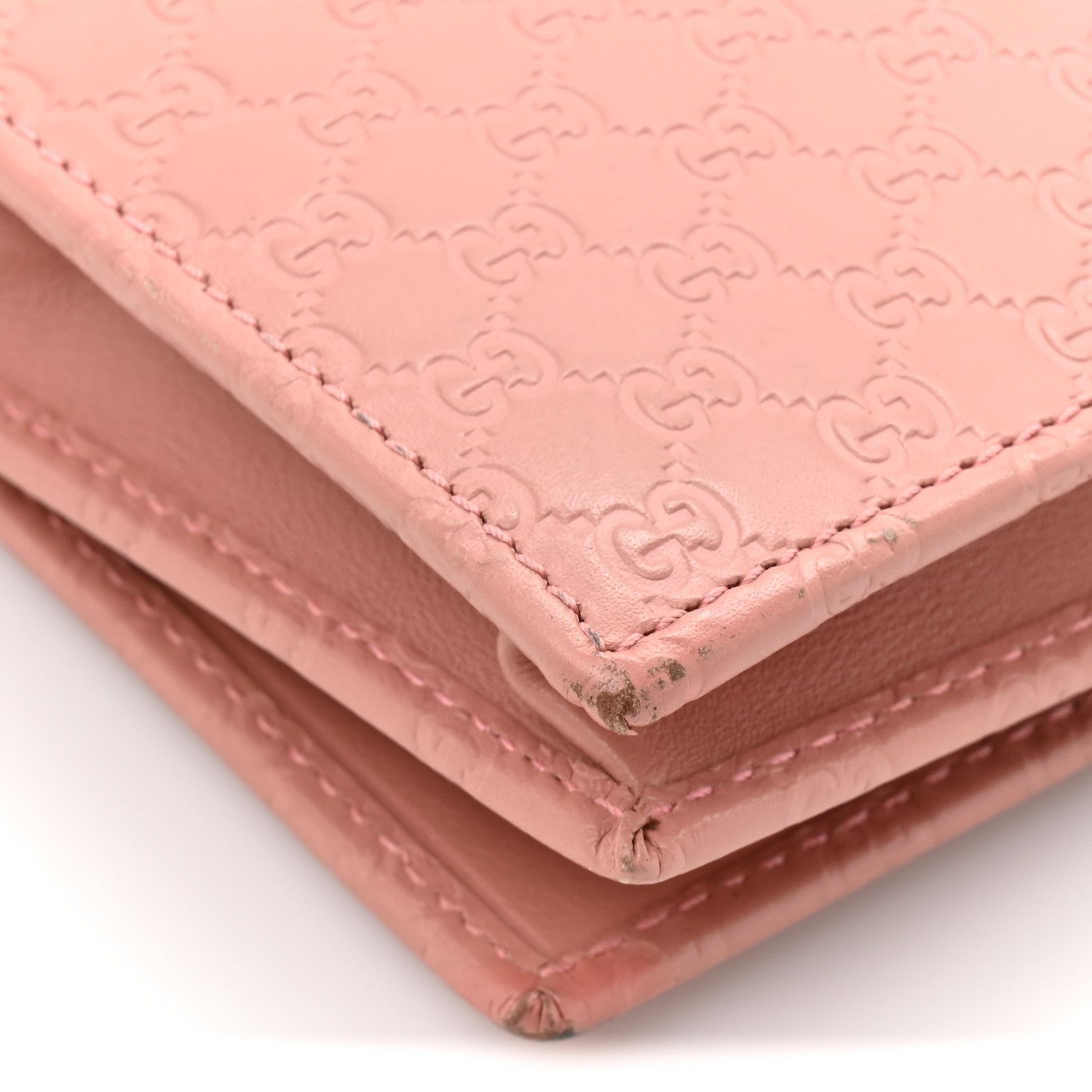 Gucci Microguccissima Crossbody Wallet Soft Pink