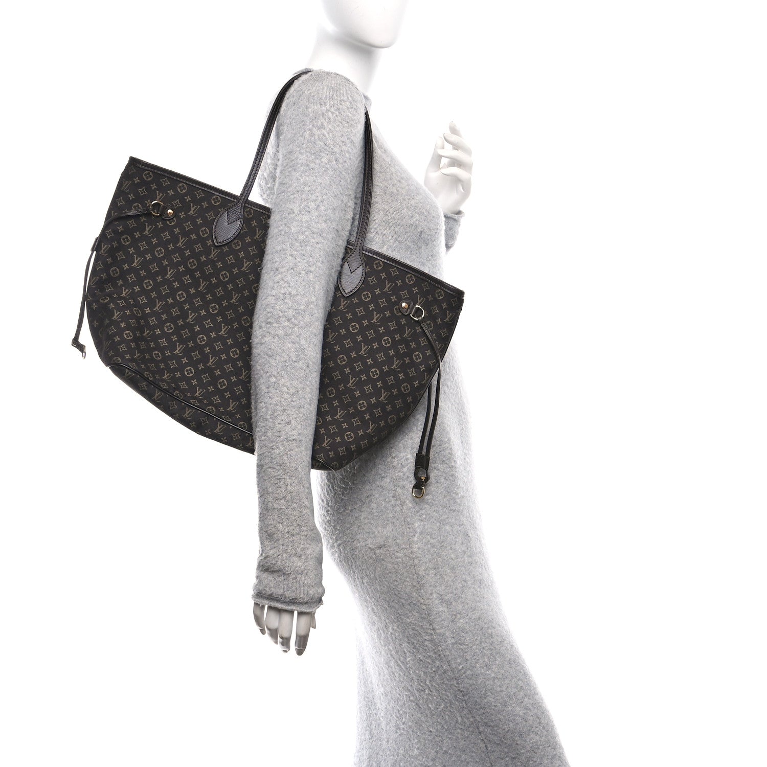 Louis Vuitton Monogram Idylle Neverfull MM Fusain