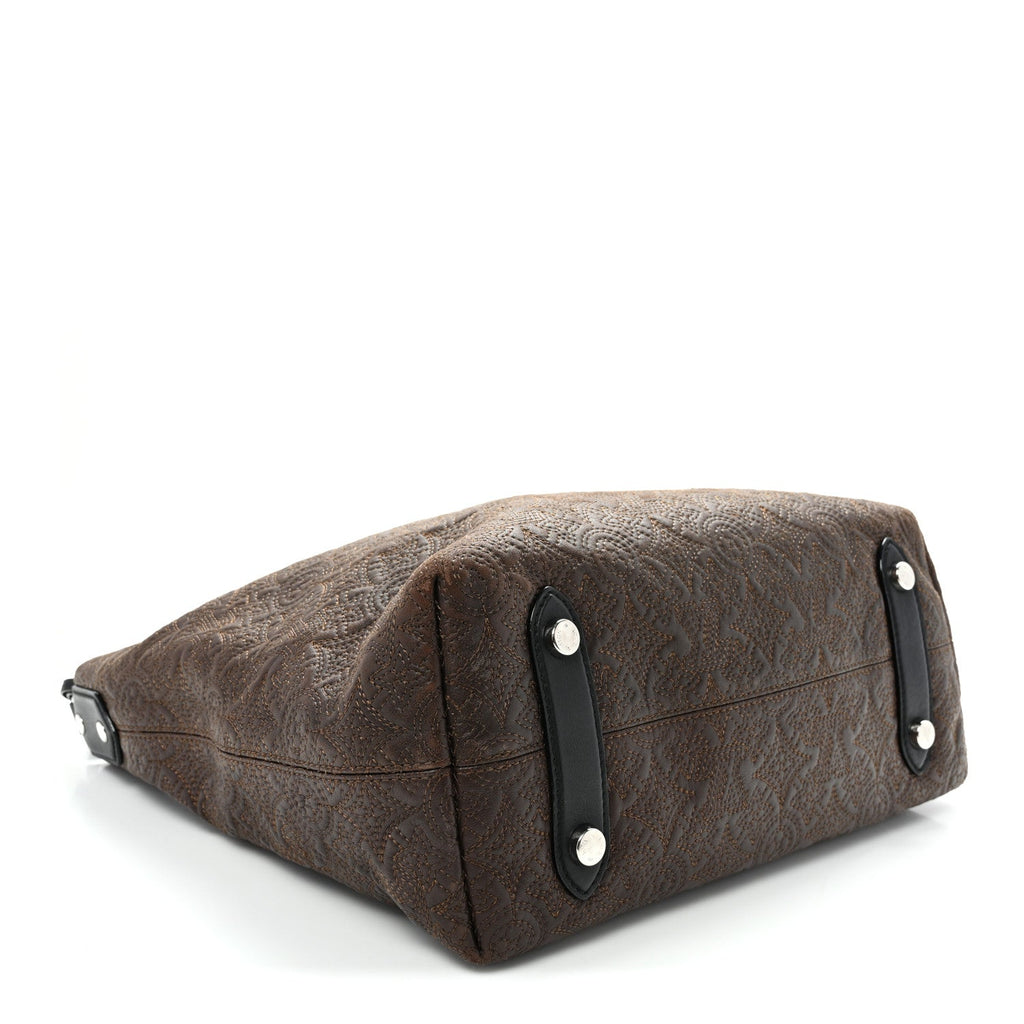 Louis Vuitton Monogram Lambskin Antheia Hobo PM Chocolat