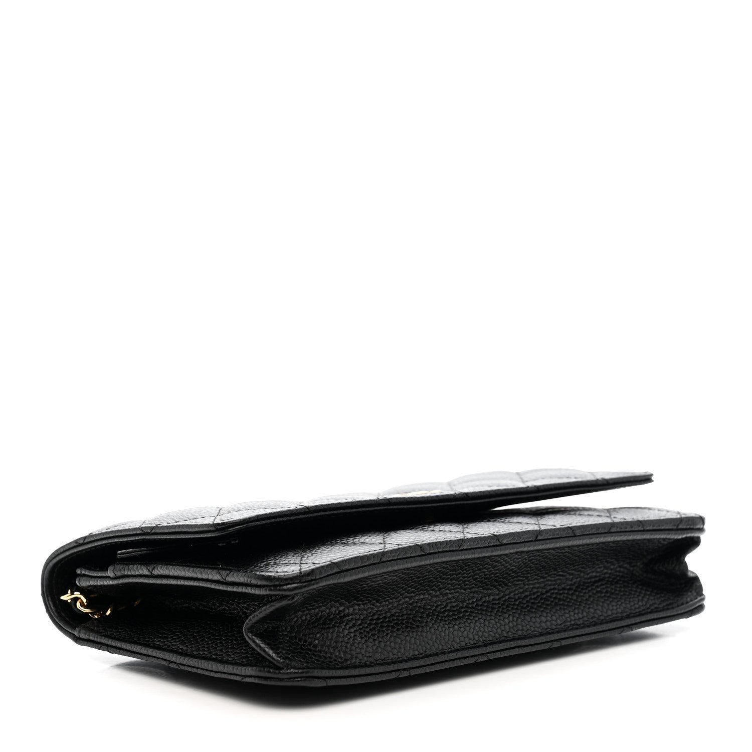 Chanel Caviar Quilted Wallet on Chain WOC Black
