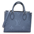Louis Vuitton Metallic Empreinte Monogram Giant Onthego PM Navy Nacre
