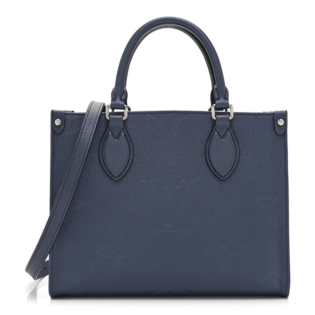 Louis Vuitton Metallic Empreinte Monogram Giant Onthego PM Navy Nacre