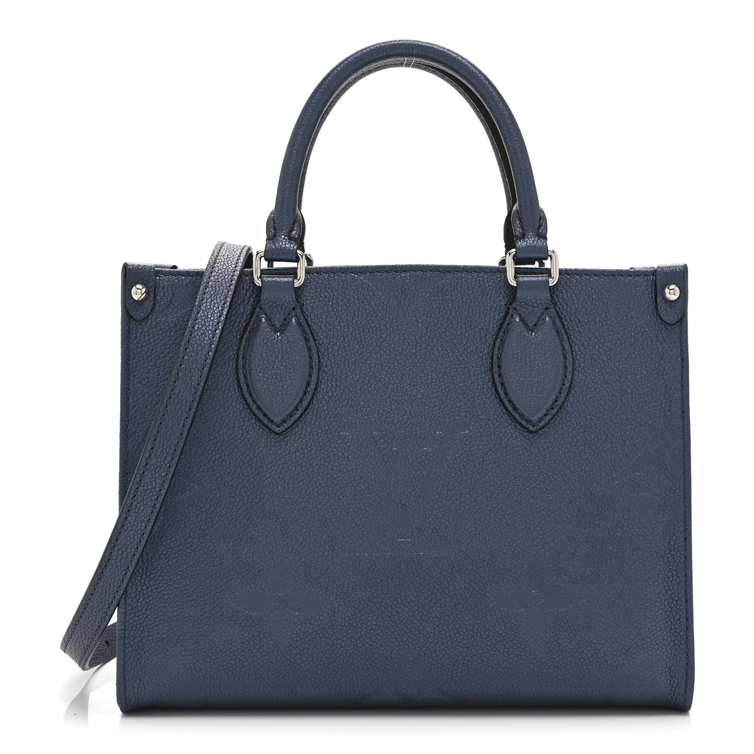 Louis Vuitton Metallic Empreinte Monogram Giant Onthego PM Navy Nacre