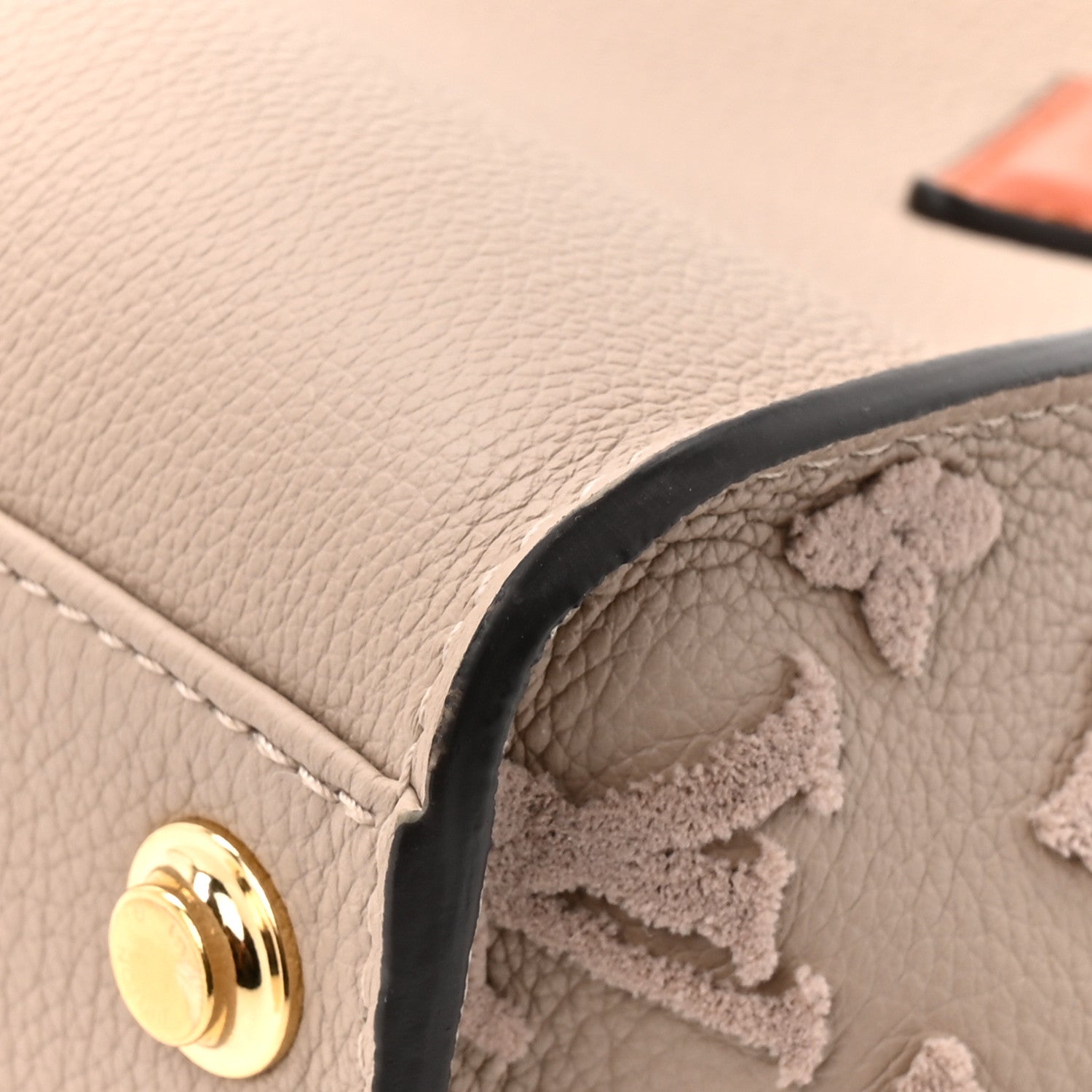 Louis Vuitton Calfskin Monogram Tufting On My Side Galet