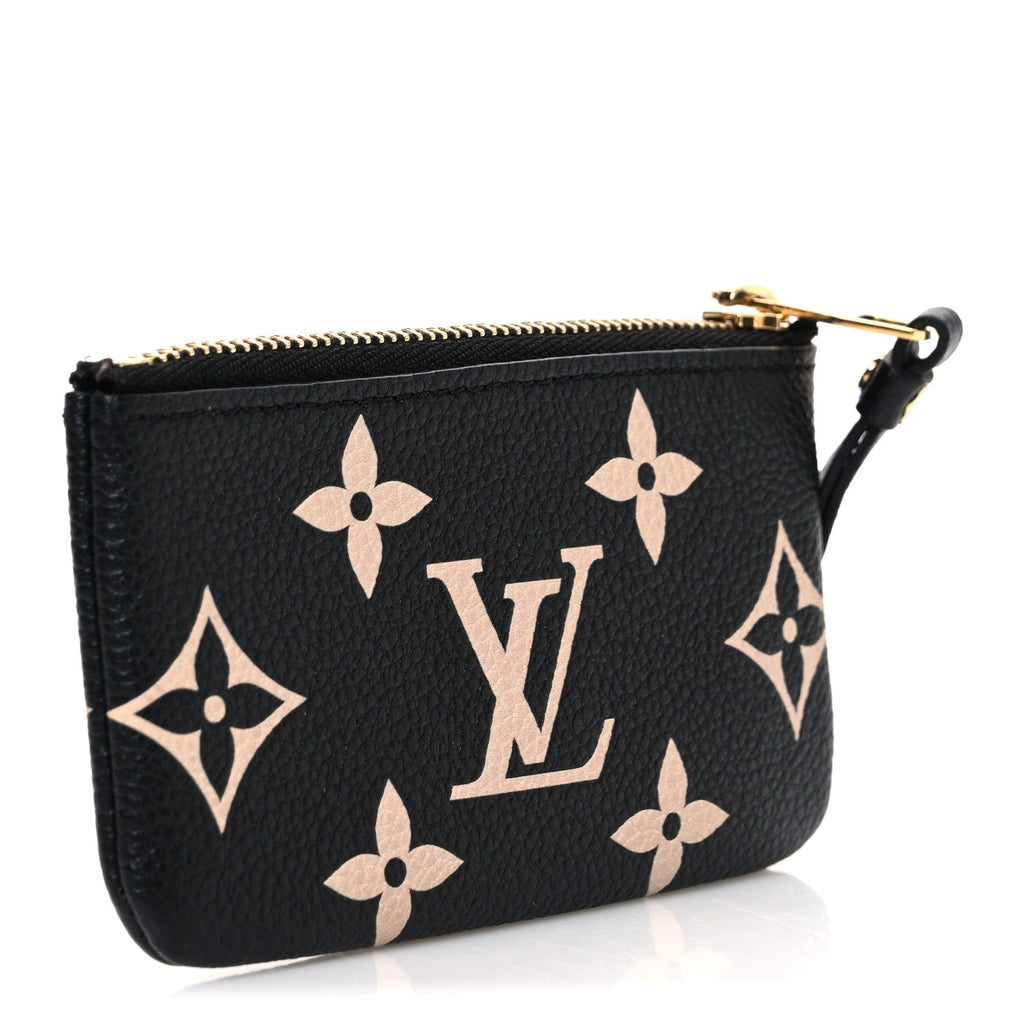 Louis Vuitton Empreinte Monogram Giant Key Pouch Black Beige