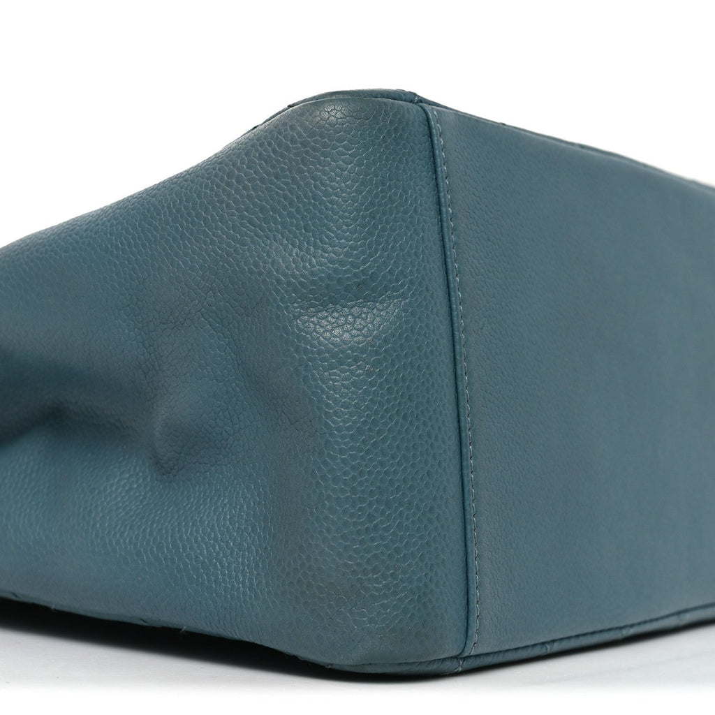 Chanel Caviar Quilted Grand Shopping Tote GST Blue