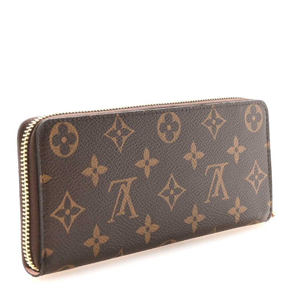 Louis Vuitton Monogram Clemence Wallet Rose Ballerine
