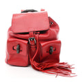 Gucci Cellarius Calfskin Medium Bamboo Backpack Petunia