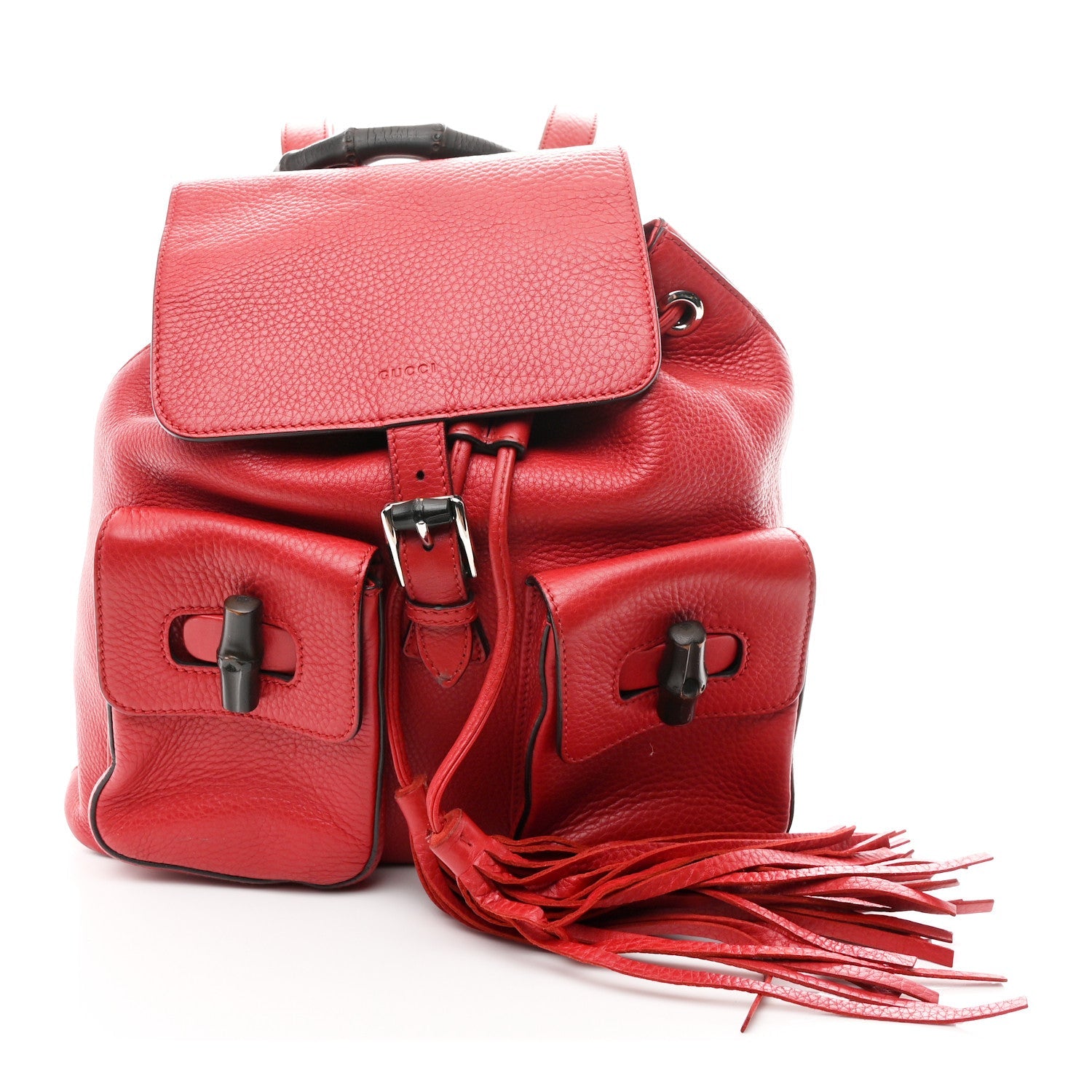 Gucci Cellarius Calfskin Medium Bamboo Backpack Petunia