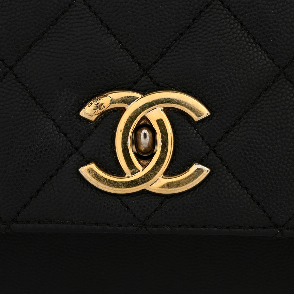 Chanel Caviar Quilted Large Business Affinity Flap Black