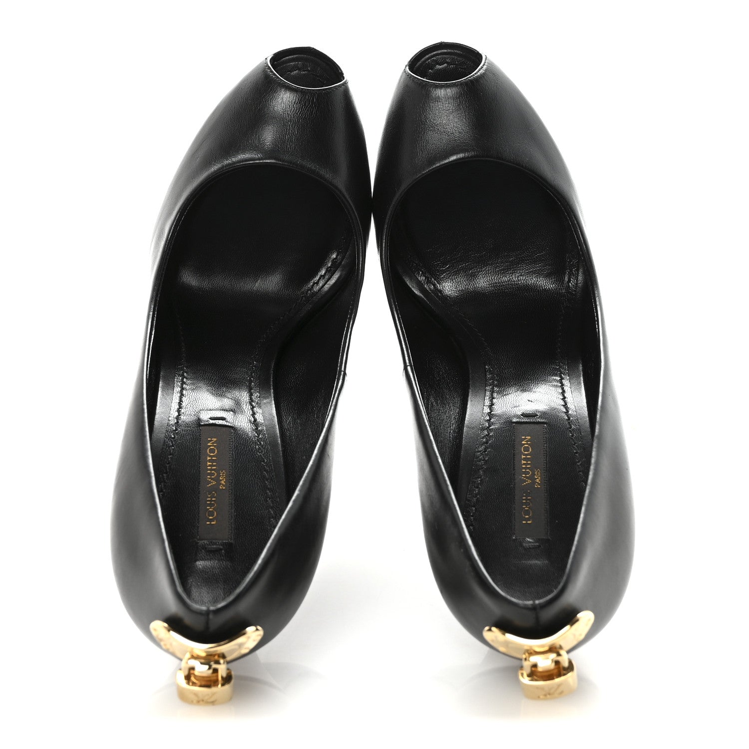 Louis Vuitton Smooth Calfskin Oh Really Peep Toe Pumps 37.5 Black