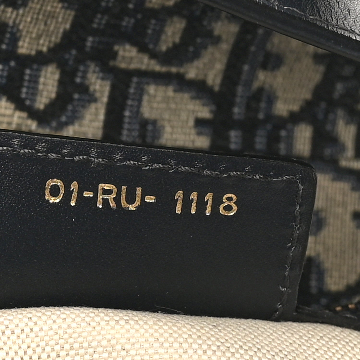 Christian Dior Oblique Saddle Bag Blue
