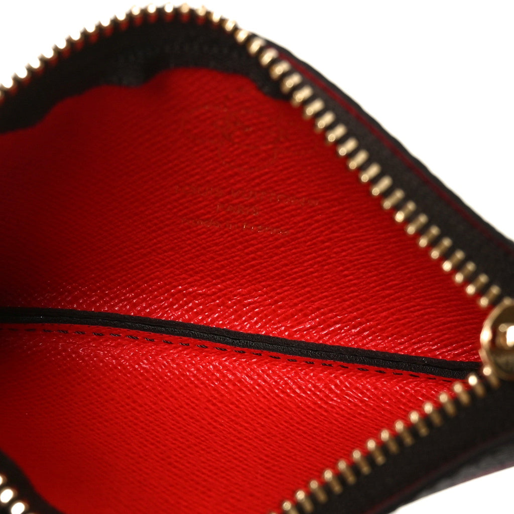 Louis Vuitton Monogram 2024 Christmas Animation Candy Factory Key Pouch Candy Red