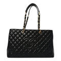 Chanel Caviar Quilted XL Grand Shopping Tote GST Black