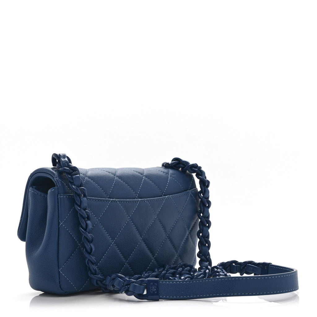 Chanel Caviar Quilted My Everything Small Flap Blue