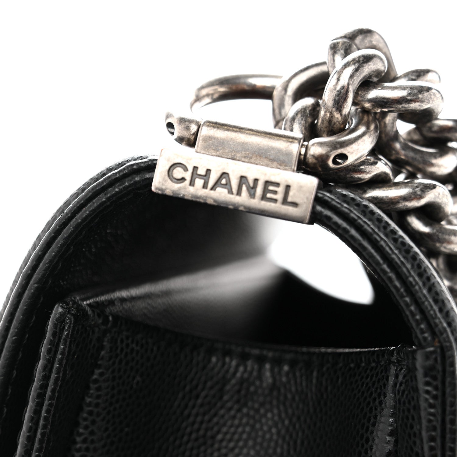 Chanel Caviar Quilted Medium Boy Flap Black