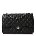Chanel Caviar Quilted Jumbo Double Flap Black