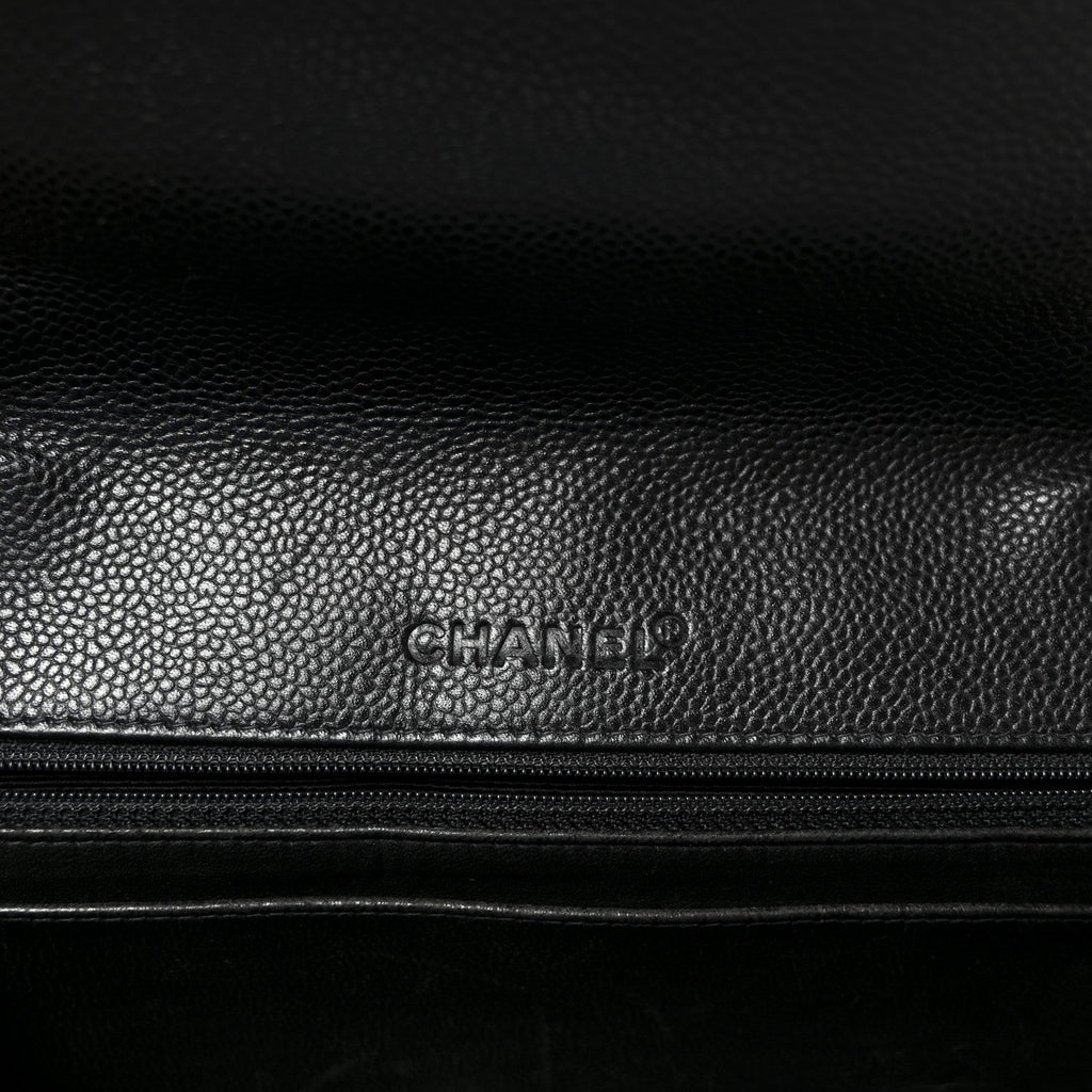Chanel Caviar Quilted Jumbo Single Flap Black