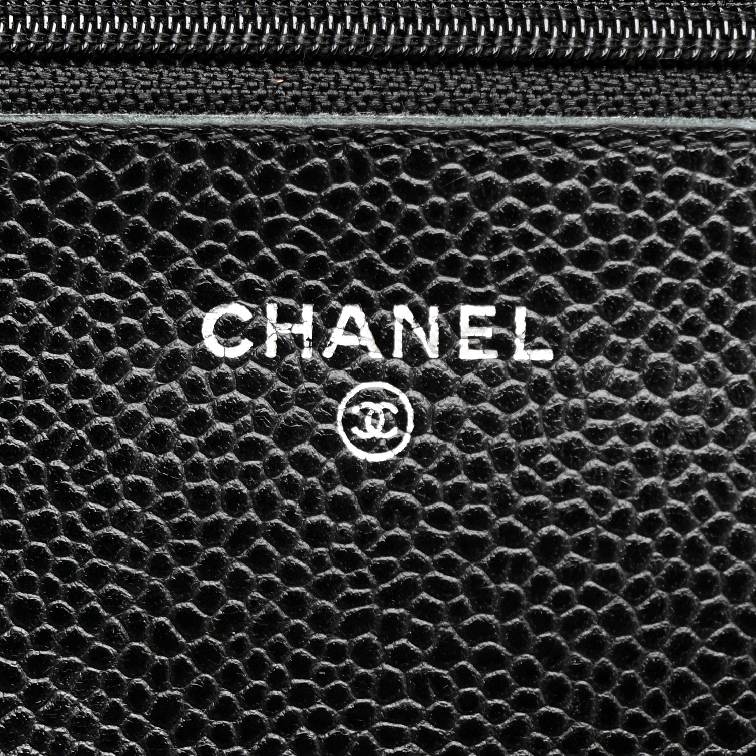 Chanel Caviar Quilted Wallet on Chain WOC Black
