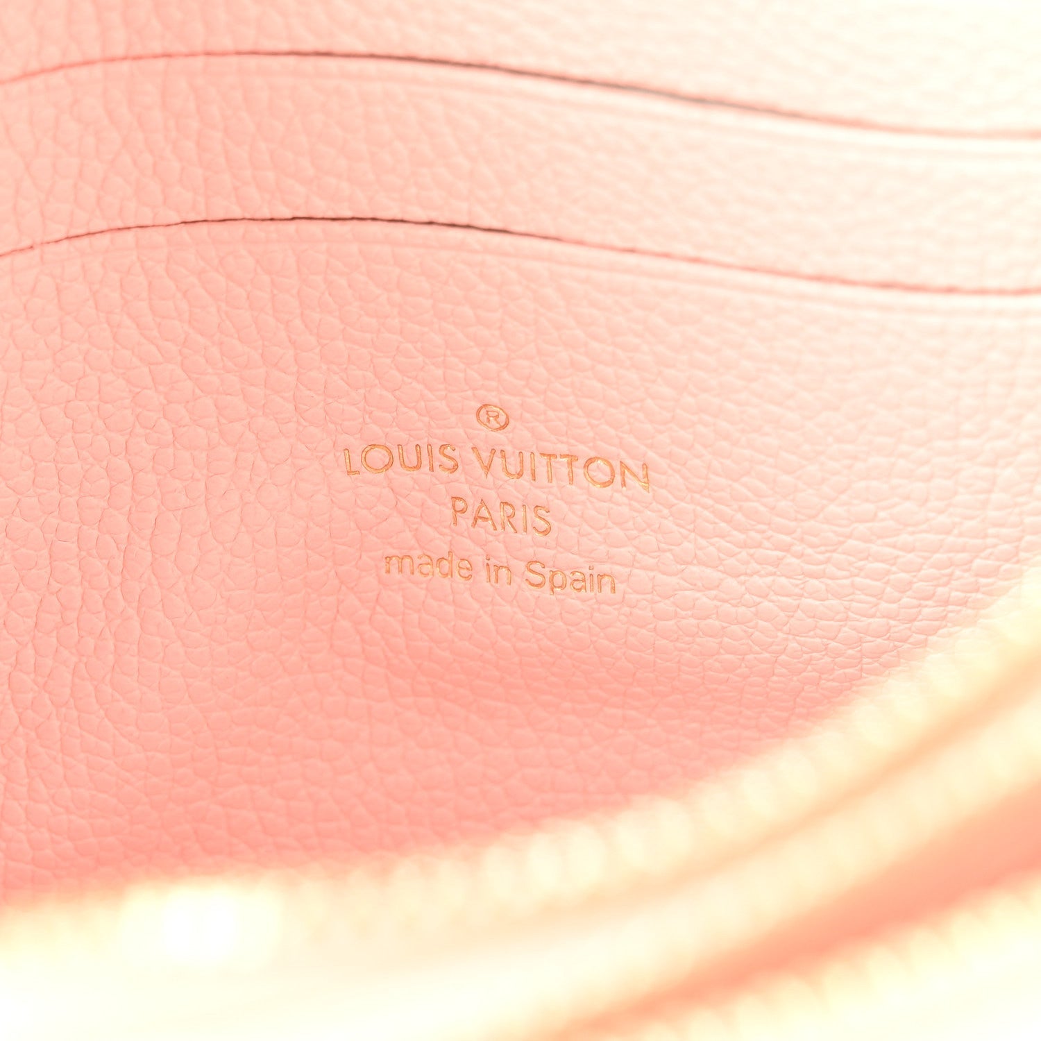 Louis Vuitton Empreinte Monogram Double Zip Pochette Rose
