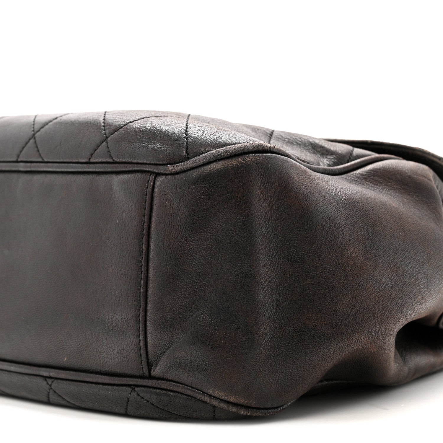 Chanel Lambskin Quilted Flap Shoulder Bag Black