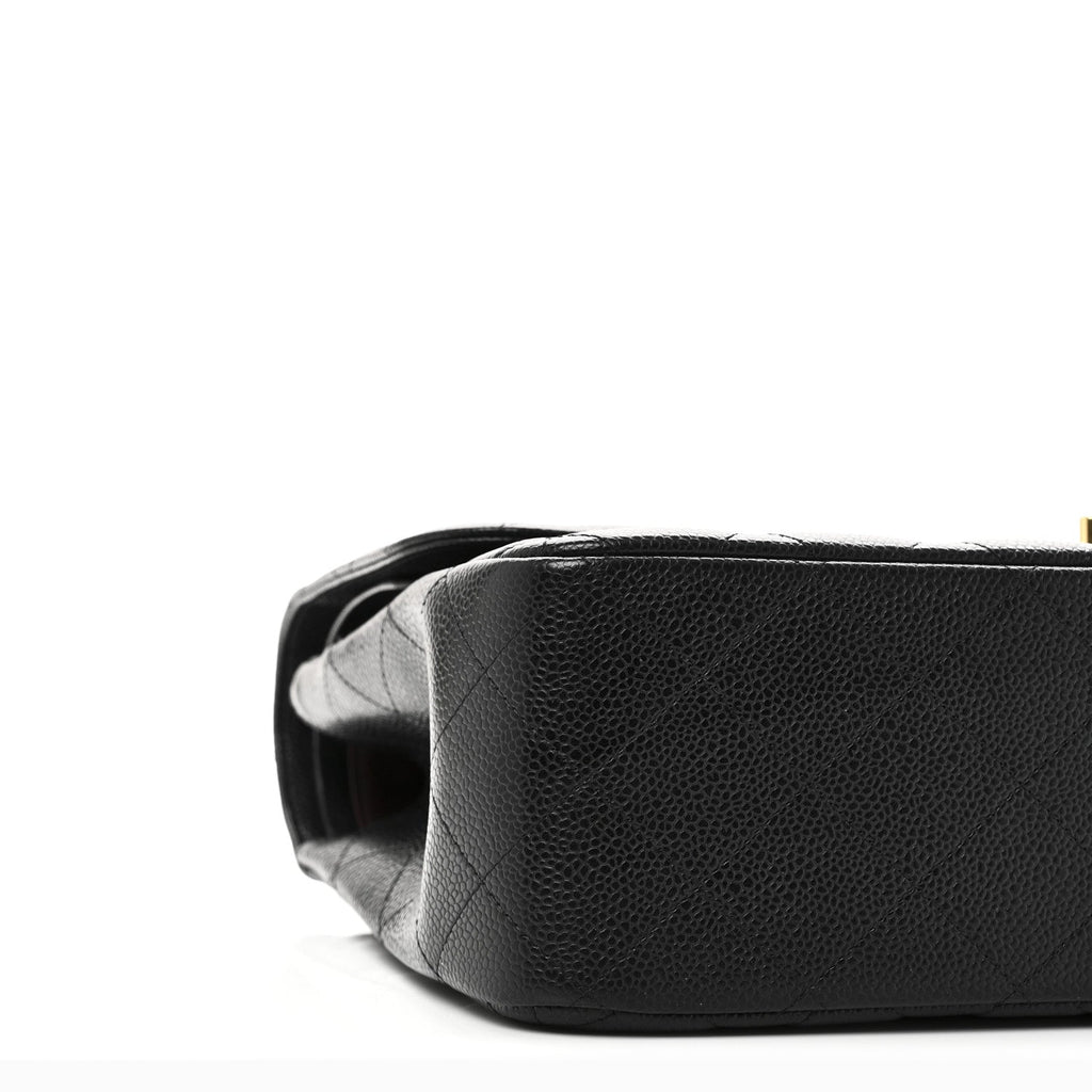 Chanel Caviar Quilted Jumbo Double Flap Black