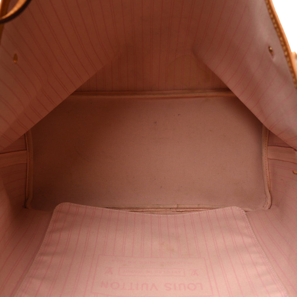 Louis Vuitton Damier Azur Neo Neverfull GM Rose Ballerine