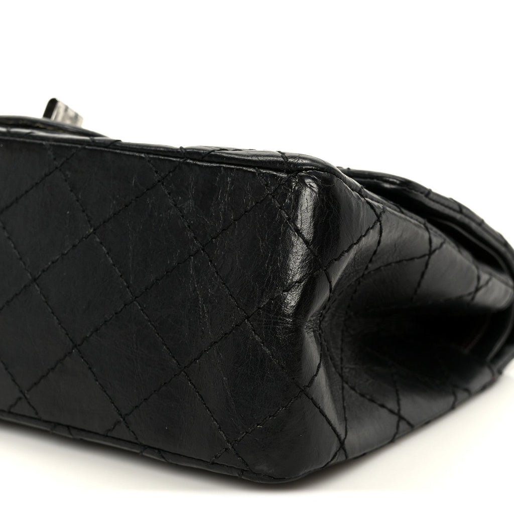 Chanel Aged Calfskin Quilted 2.55 Reissue 225 Flap Black