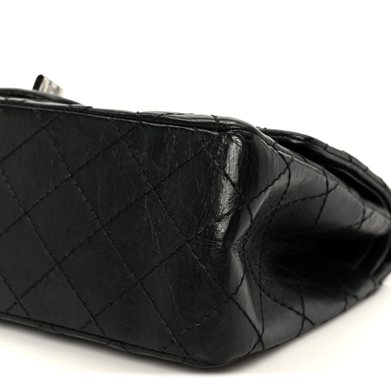 Chanel Aged Calfskin Quilted 2.55 Reissue 225 Flap Black