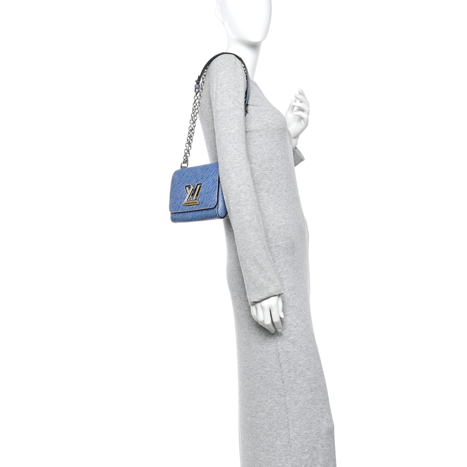 Louis Vuitton Epi Twist Shoulder Bag PM Denim Light