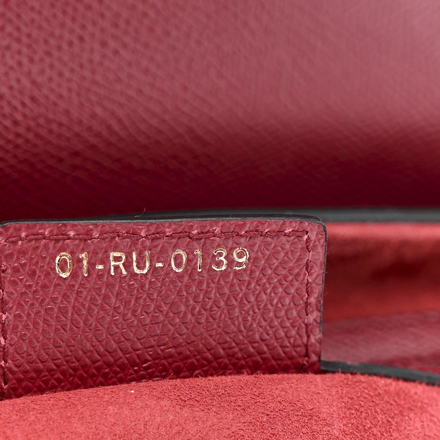 Christian Dior Grained Calfskin Saddle Bag Red
